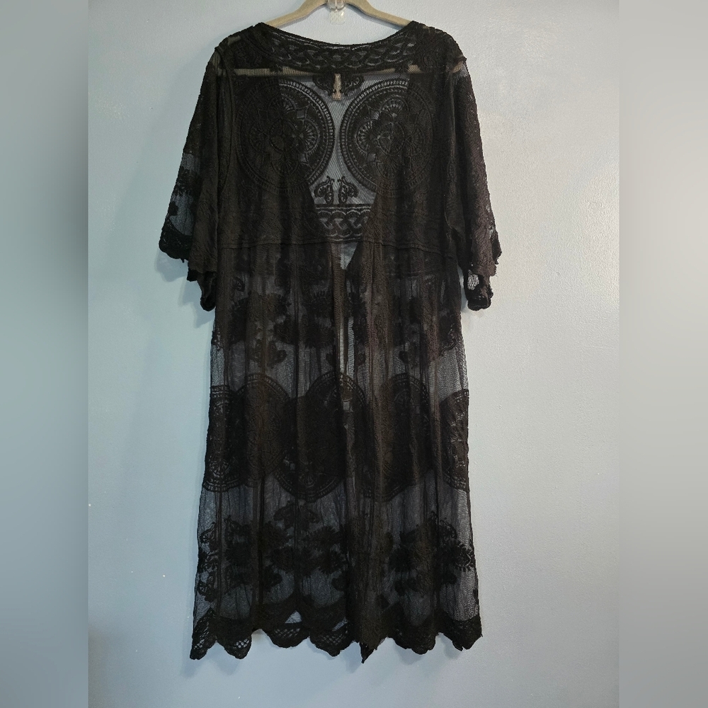 Macchia Di Ruggine Lace Black Coverup S? - Picture 3 of 8